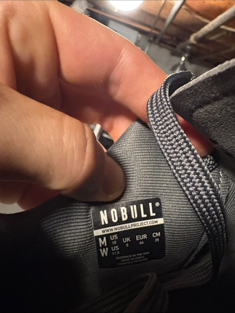 NOBULL Men's Trainer - Charcoal Gray with Gum Sole